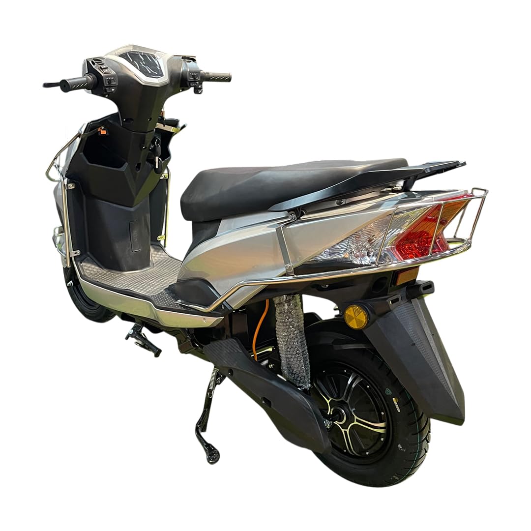Side and rear steel safety guard for electric scooter